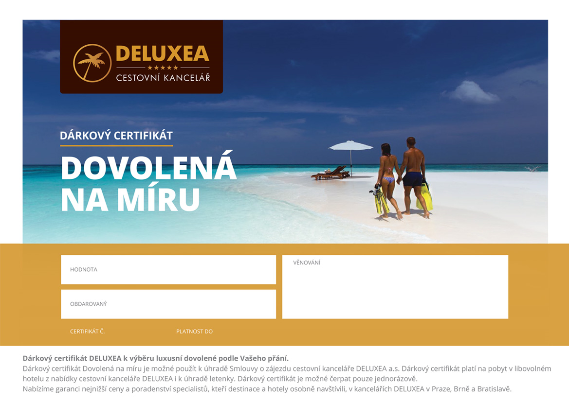 Dárkový certifikát